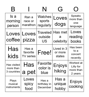 Maverick Bingo Card