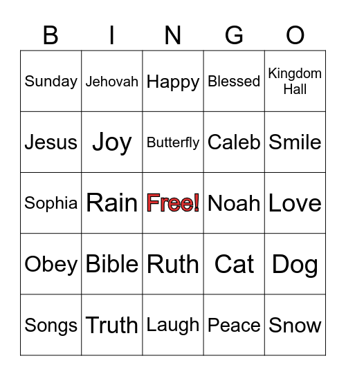 JW Bingo Card