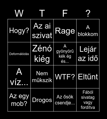 Ai minecraft Bingo Card