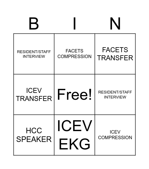 WEEK10 Bingo Card