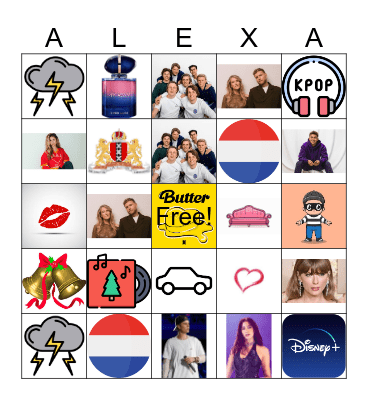 Karaoke feestje Bingo Card