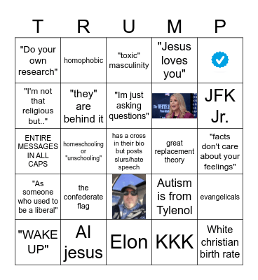 MAGA bingo Card