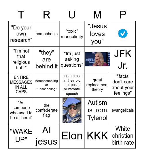 MAGA bingo Card