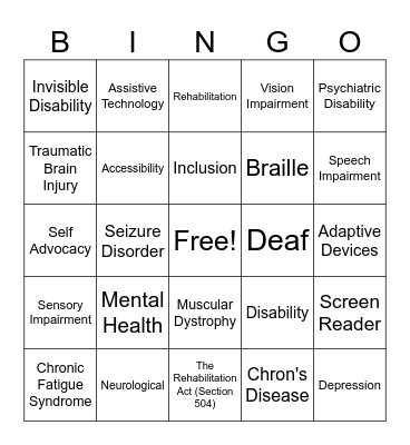 DRS BINGO Card