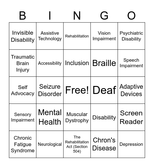DRS BINGO Card