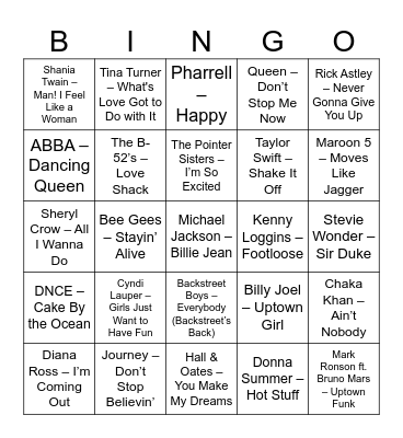 Open house Bingo Card