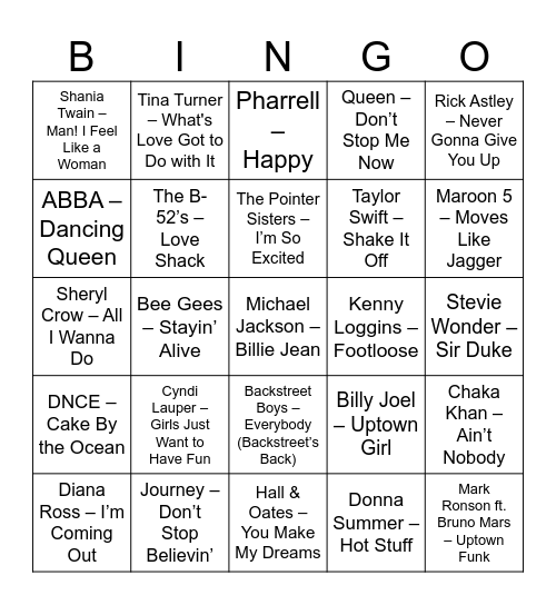 Open house Bingo Card