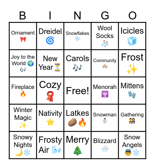 FSYR Bingo Bonanza Bingo Card