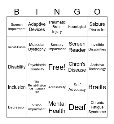 DRS BINGO Card
