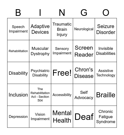 DRS BINGO Card