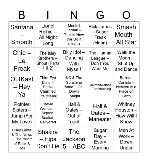 Realtor's after hours Bingo Card
