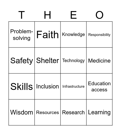 POPULORUM PROGRESSIO Bingo Card