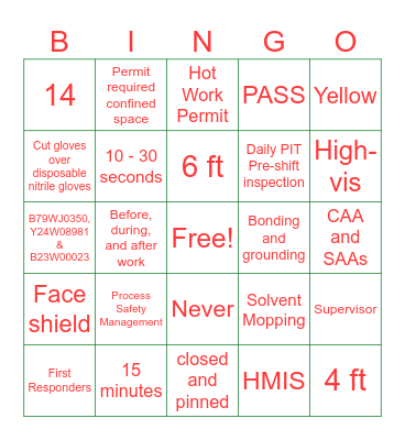 EHS Christmas Committee Bingo Card
