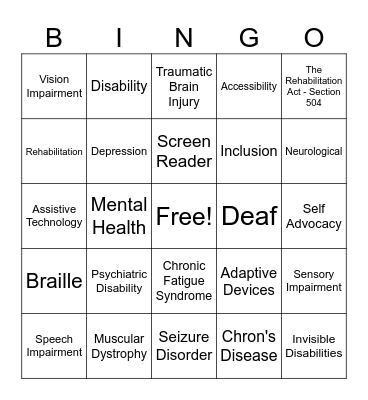 DRS BINGO Card