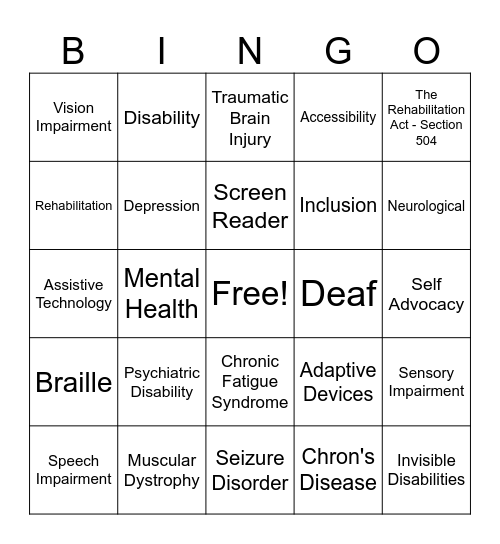 DRS BINGO Card