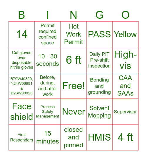 2025 EHS Christmas Committee Bingo Card