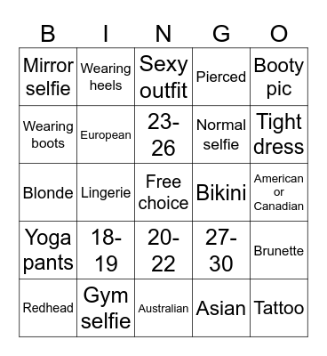 Hot Bingo Card