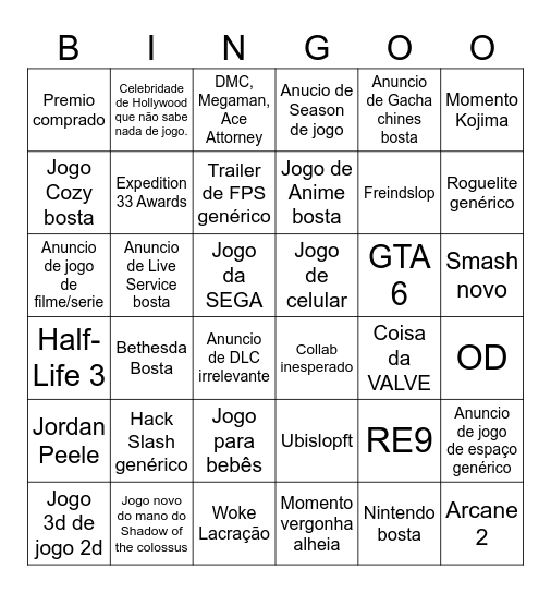 RENATO AWARDS Bingo Card