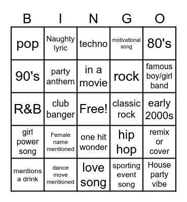 Casino Bingo Card