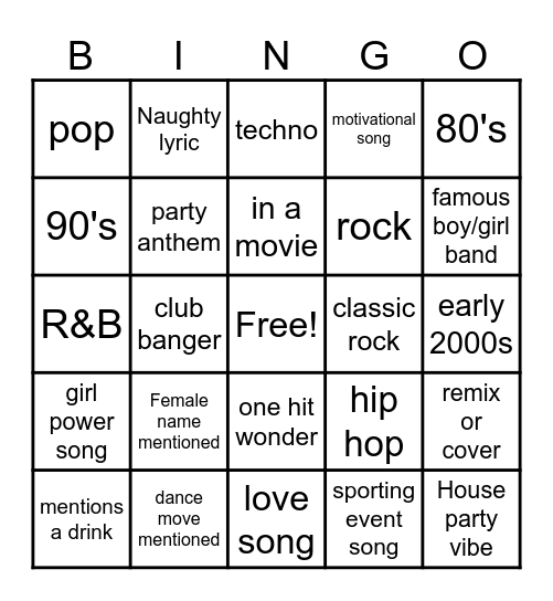 Casino Bingo Card