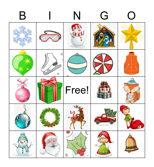 Christmas Bingo Card