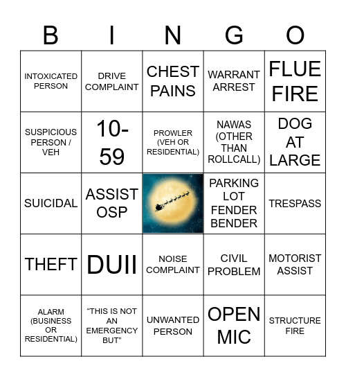 Christmas Eve Bingo Card