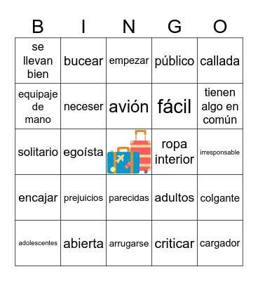 Español 3, F2025: Rep Un1-2.1 Bingo Card