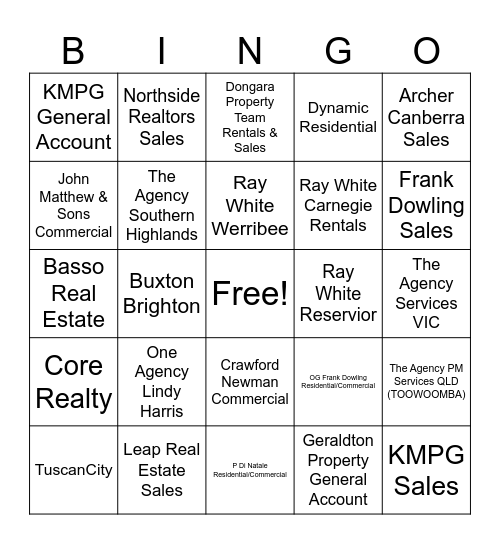 Hastings+co Bingo Card