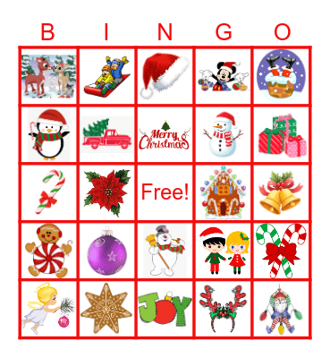 SANTA'S BINGO Card
