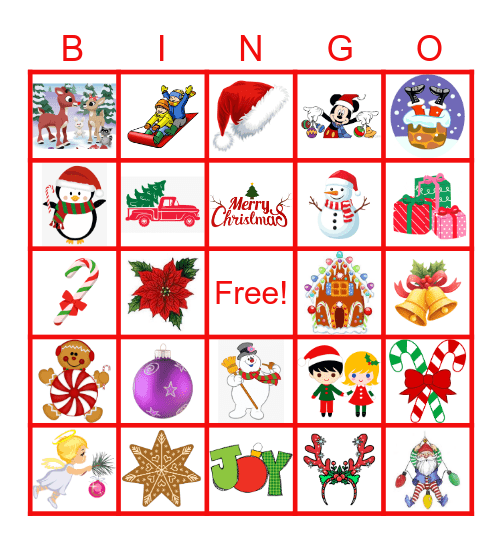 SANTA'S BINGO Card