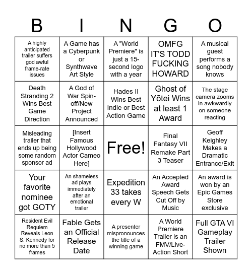 the-game-awards-bingo-card