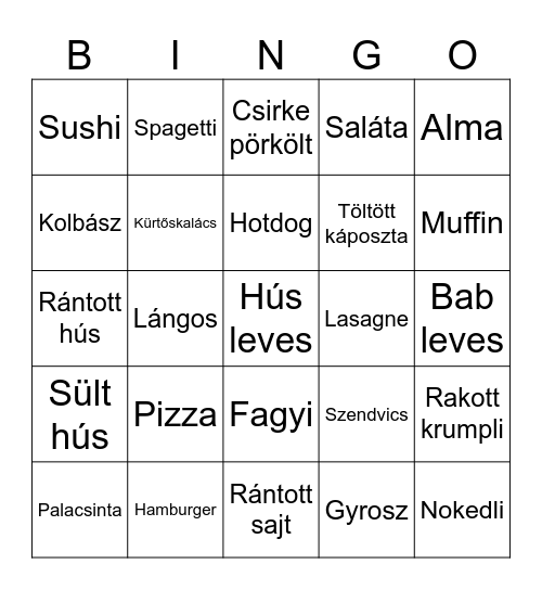 Étel Bingo Card