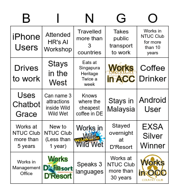 STARS 2025 - Bond & Bingo Card