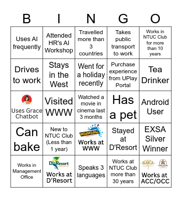 STARS 2025 - Bond & Bingo Card