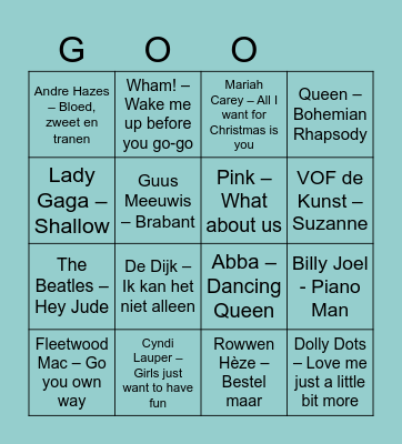 BinGOO Bingo Card
