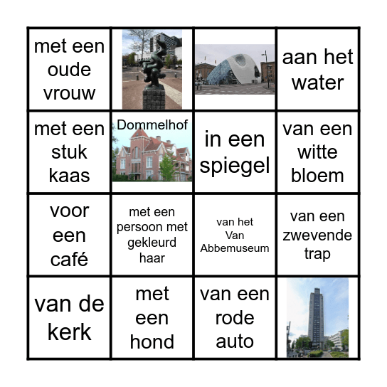 Foto-Bingo: neem een foto Bingo Card