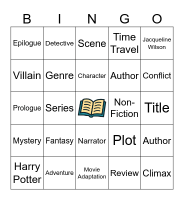 BOOK Bingo Card