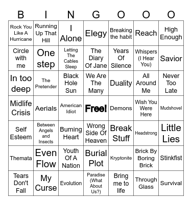 Muziekbingo kerstavond Bingo Card