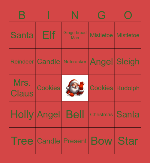 Christmas Bingo Card