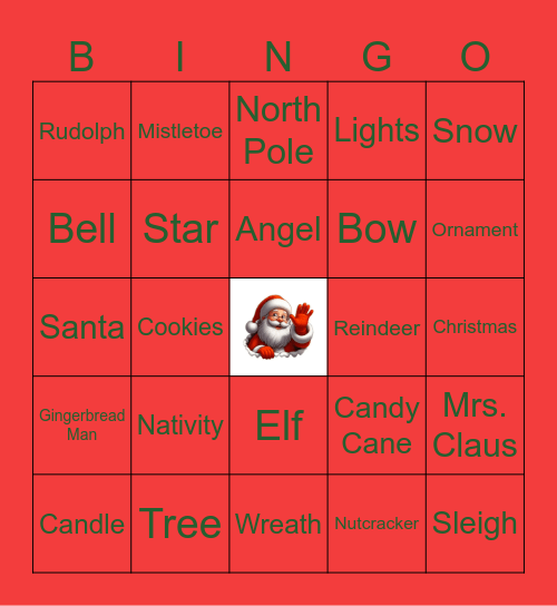 Christmas Bingo Card