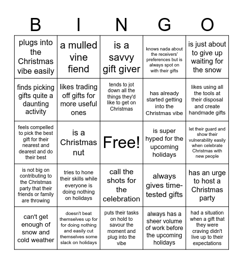 Find someone who... Bingo Card