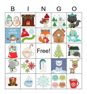 Winter BINGO Card