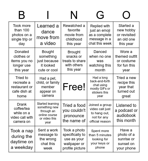 GOMTS Bingo Card