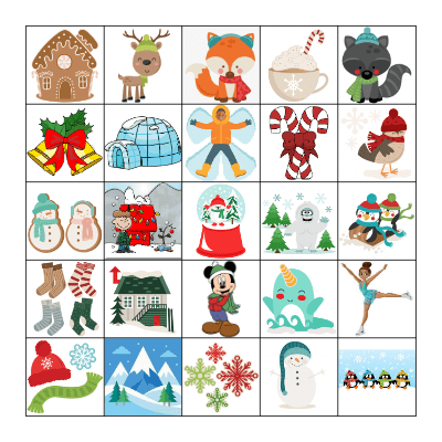 Winter Wonderland BINGO Card