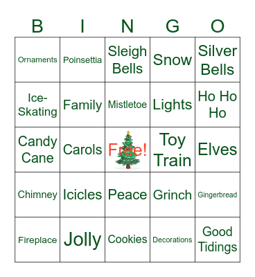 Holiday Bingo Card
