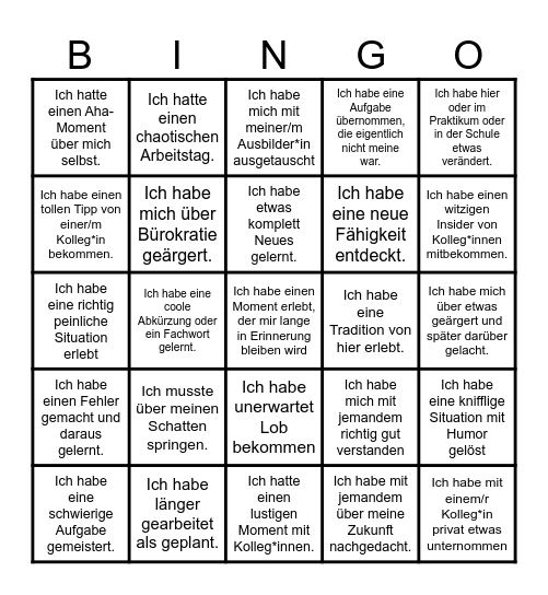 Jahres-Bingo 2025 Bingo Card