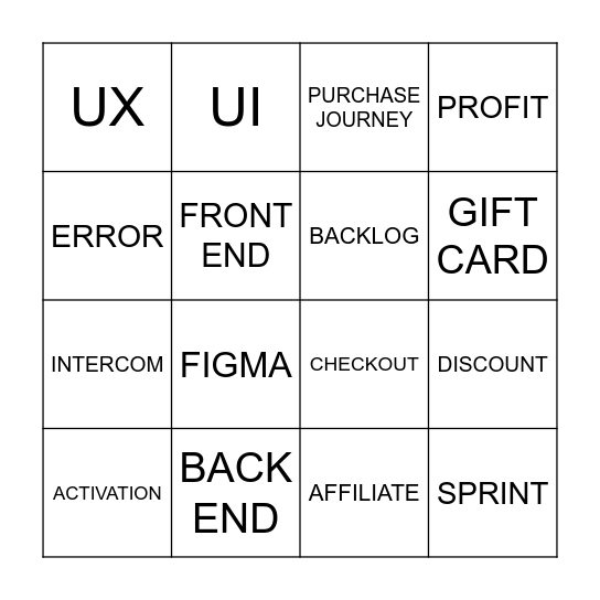 APP LINGO BINGO! Bingo Card