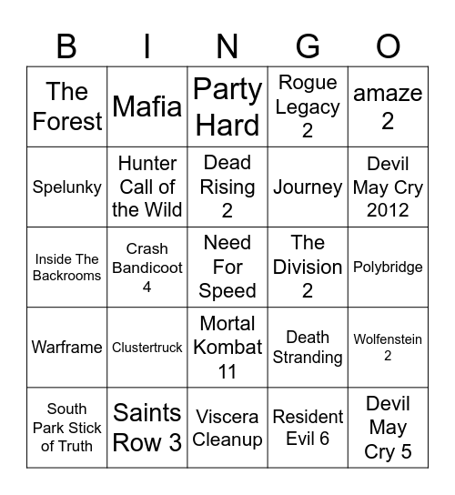 Bingo Card
