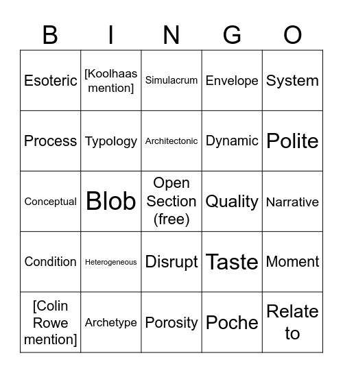 Review Bingo Card