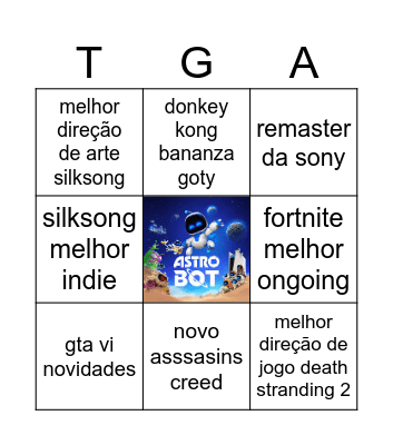 GAME AWARDS APOSTA Bingo Card